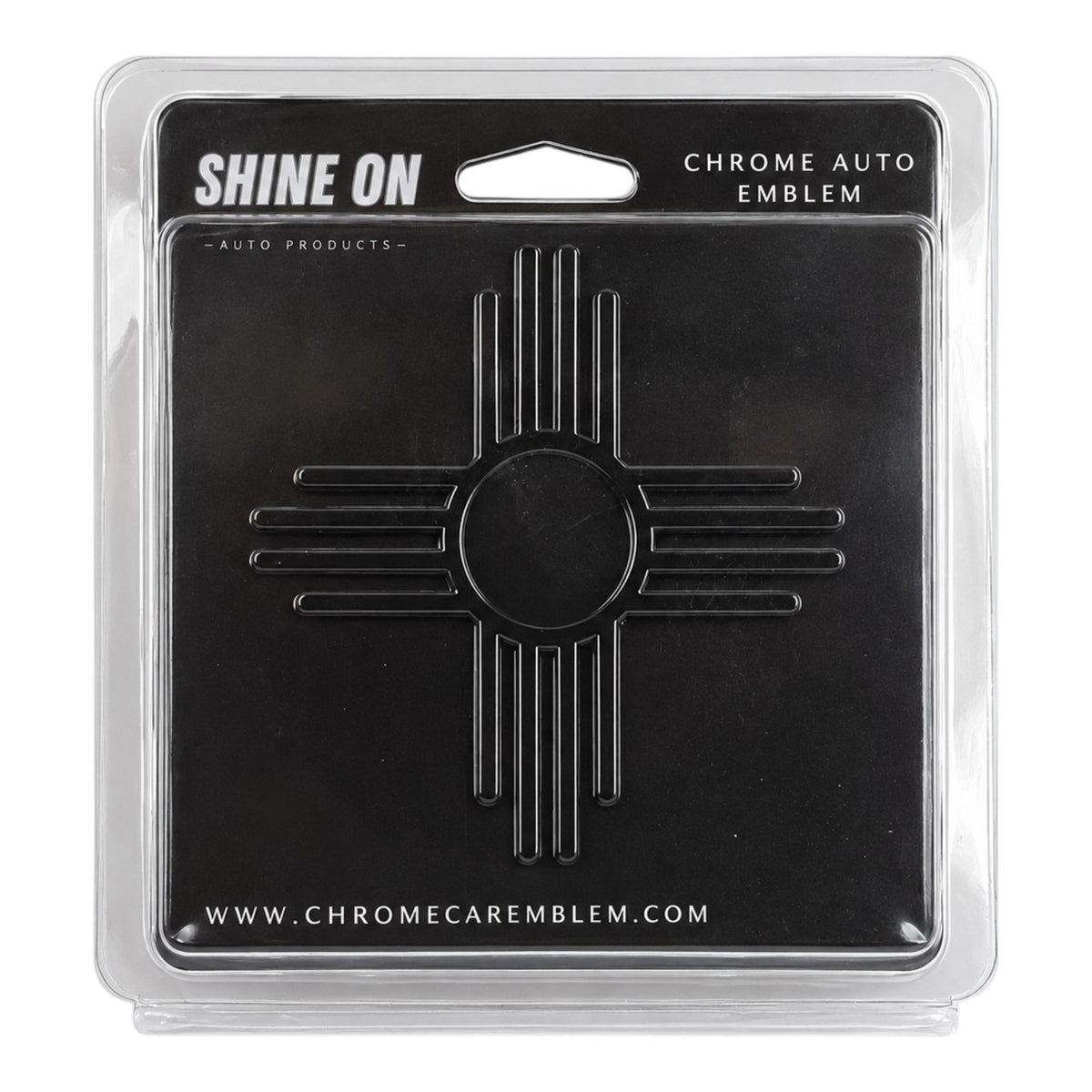 Zia New Mexico Symbol Car Emblem (Black)