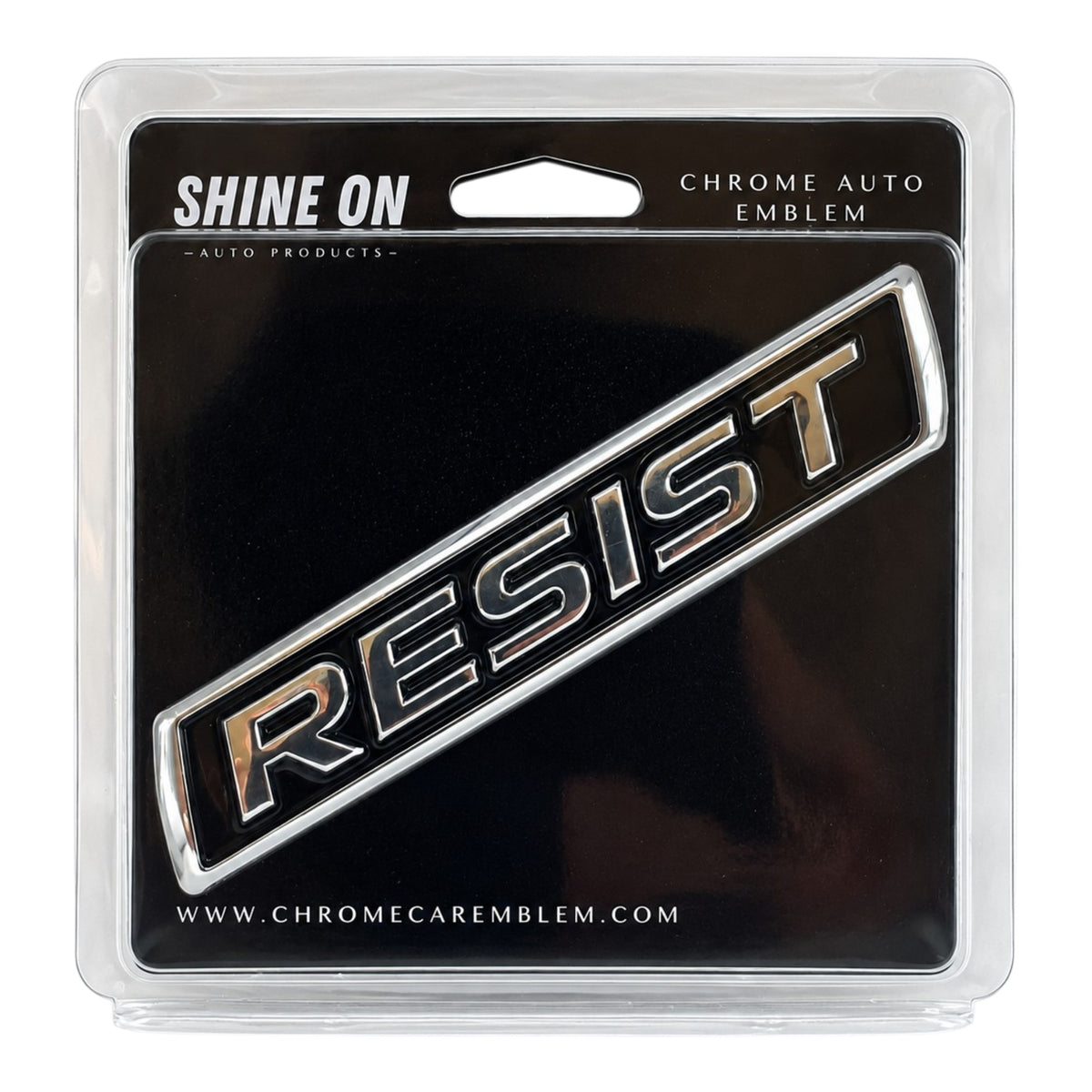 RESIST Chrome Car Emblem