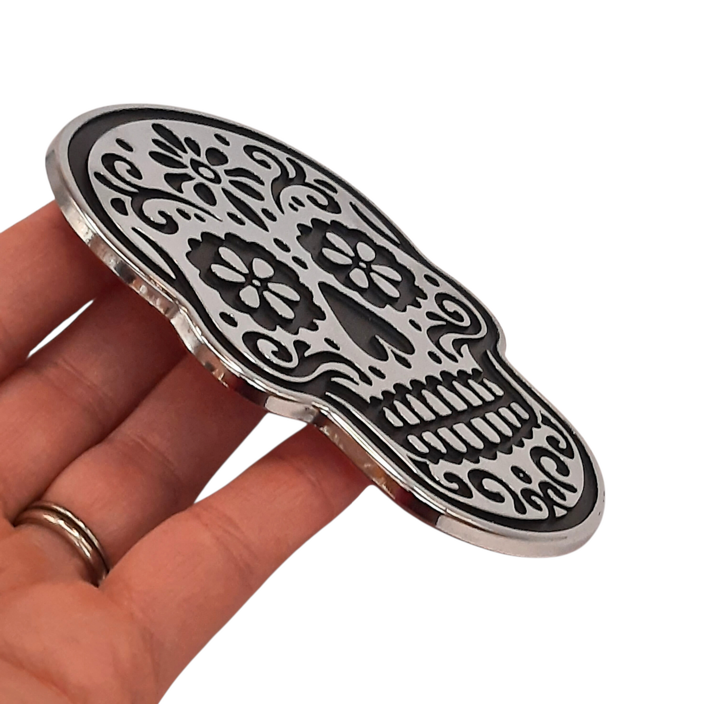 Sugar Skull/Calavera Chrome Auto Emblem