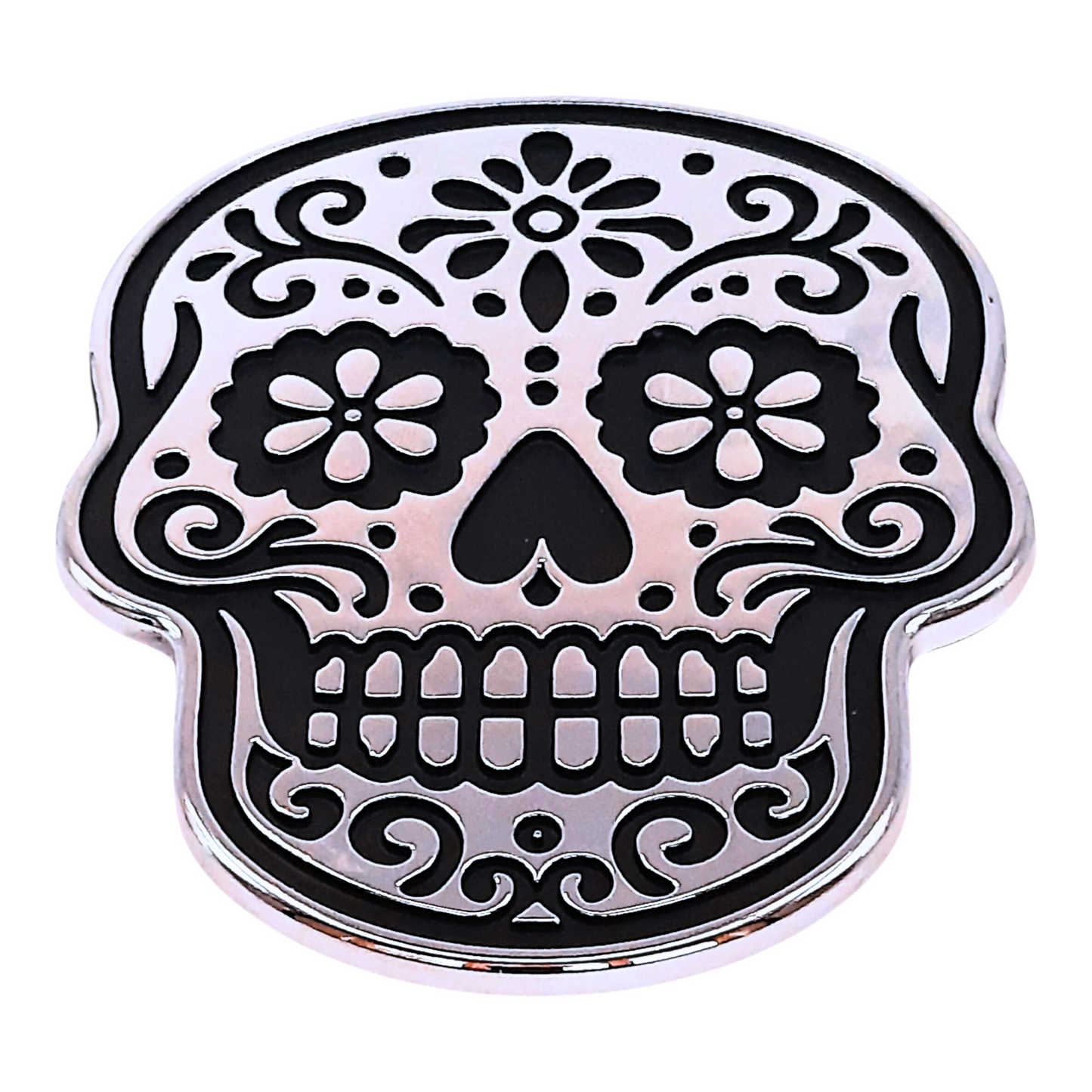 Sugar Skull/Calavera Chrome Auto Emblem