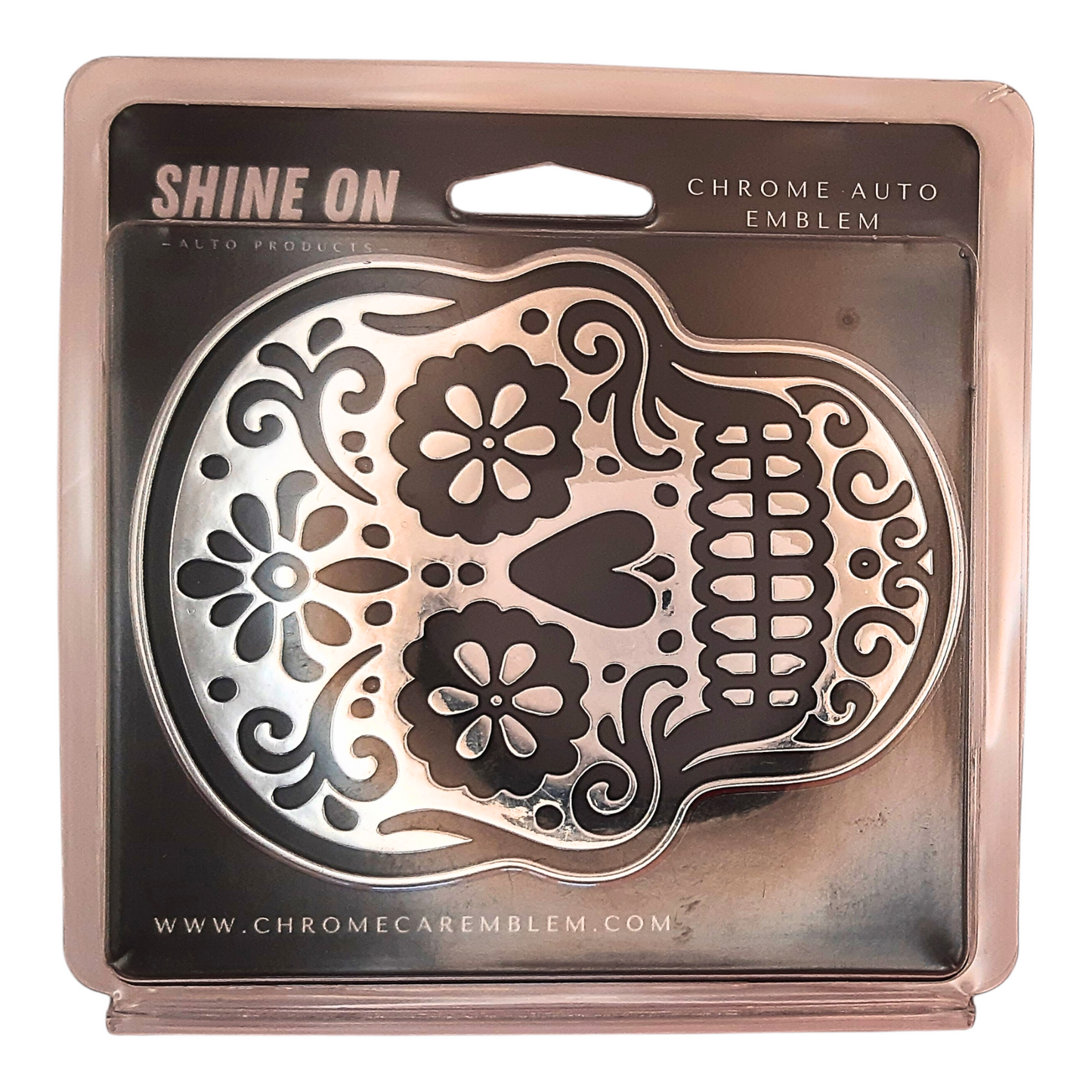 Sugar Skull/Calavera Chrome Auto Emblem
