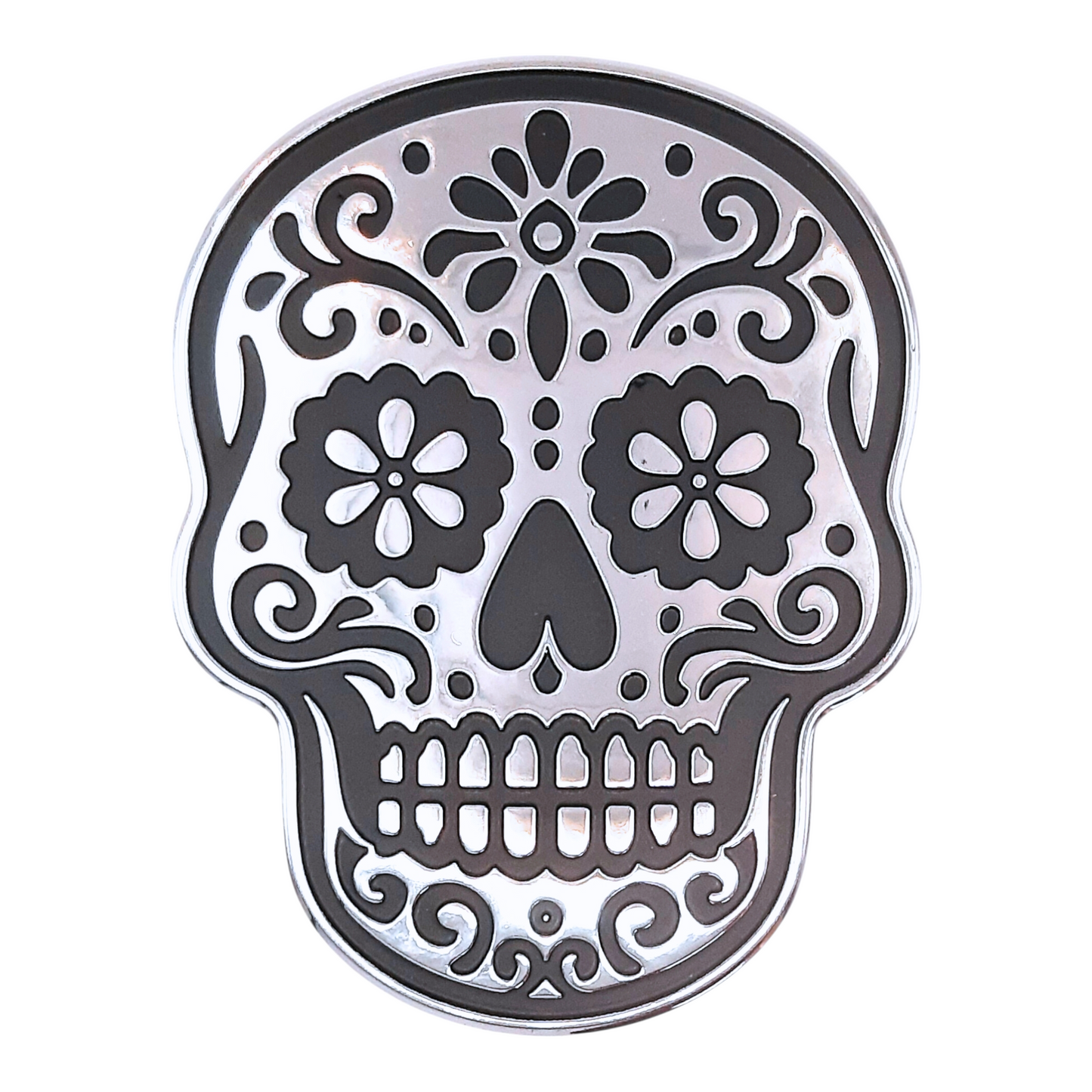 Sugar Skull/Calavera Chrome Auto Emblem
