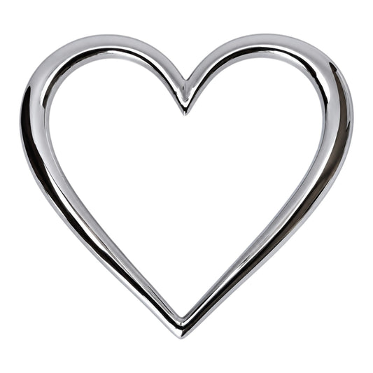 Heart Chrome Car Emblem (Silver)