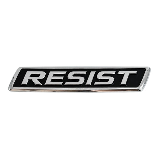 RESIST Chrome Car Emblem