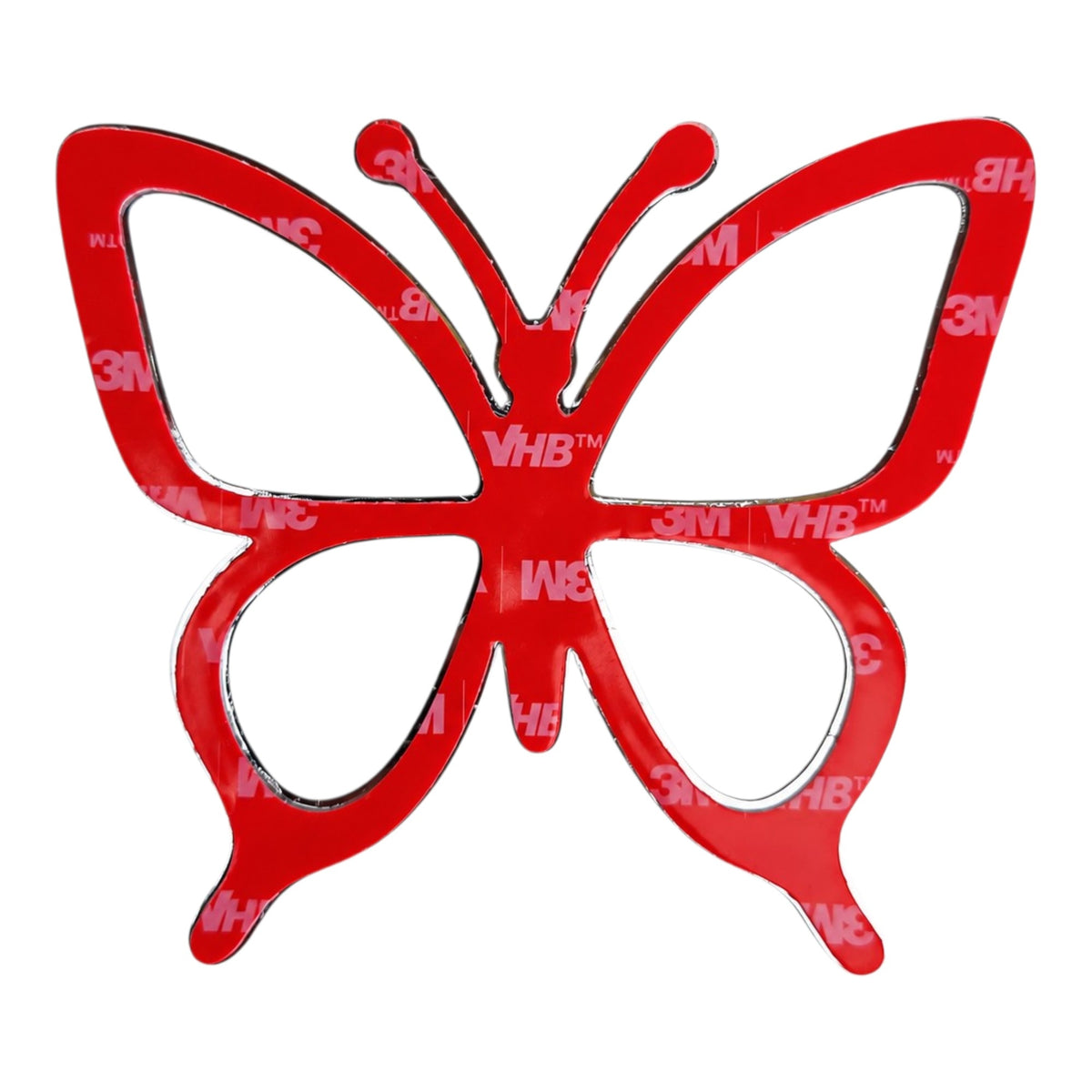 Butterfly Chrome Car Emblem (Silver)
