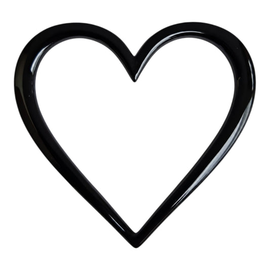 Heart Car Emblem (Black)